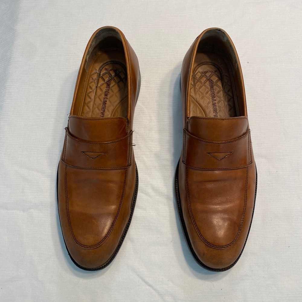 Johnston & Murphy Sheepskin Penny Loafers - Picture 2 of 16